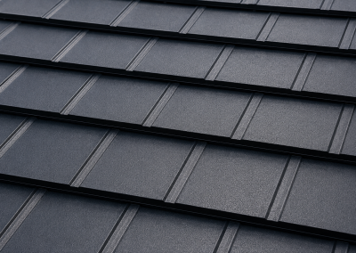 metal roofing shingles image